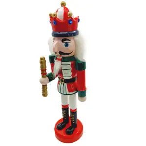 Wooden Festive King Nutcracker Wizardi F07M6-13D