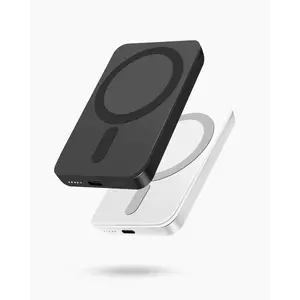 2-Pack MagSafe-Compatible Portable Charger, 5000mAh Mini Magnetic Power Bank, Compact 5W Wireless Battery Pack for iPhone 16/15/14/13/12