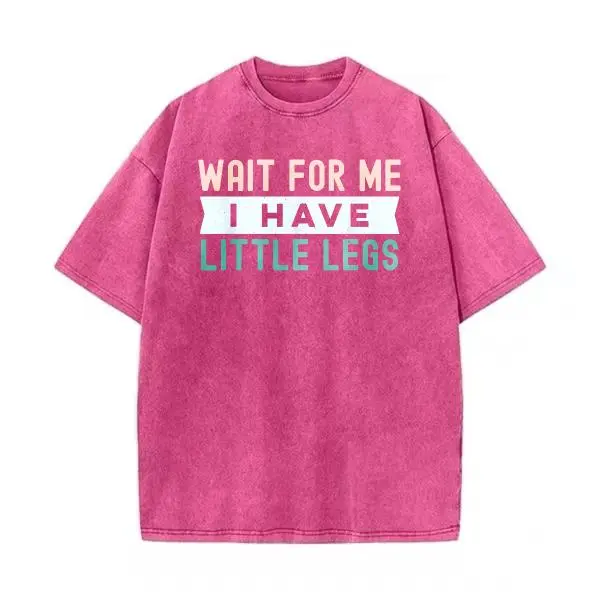 Washed Cotton Tee-Fuchsia