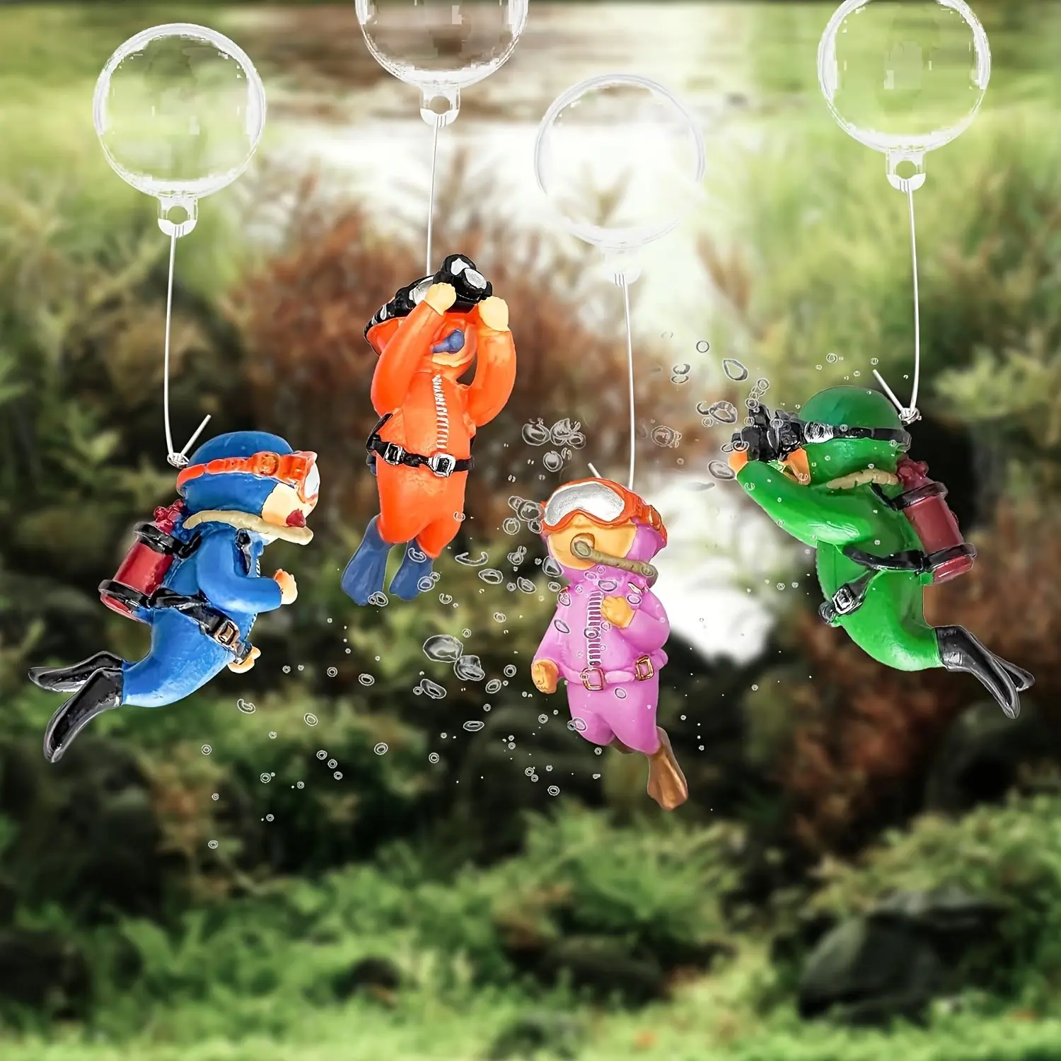 cute fish tank accessories Mairuker Decorations, Resin Aquarium Decor, Cool Robot Style, Small to Large Fish Tank Ornament Cave for Small Betta Goldfish Shrimp to Swim, Hide, Play, Rest : Pet Supplies it can also be used as an aquarium decoration Amazon Co Cleaning Fish Tank