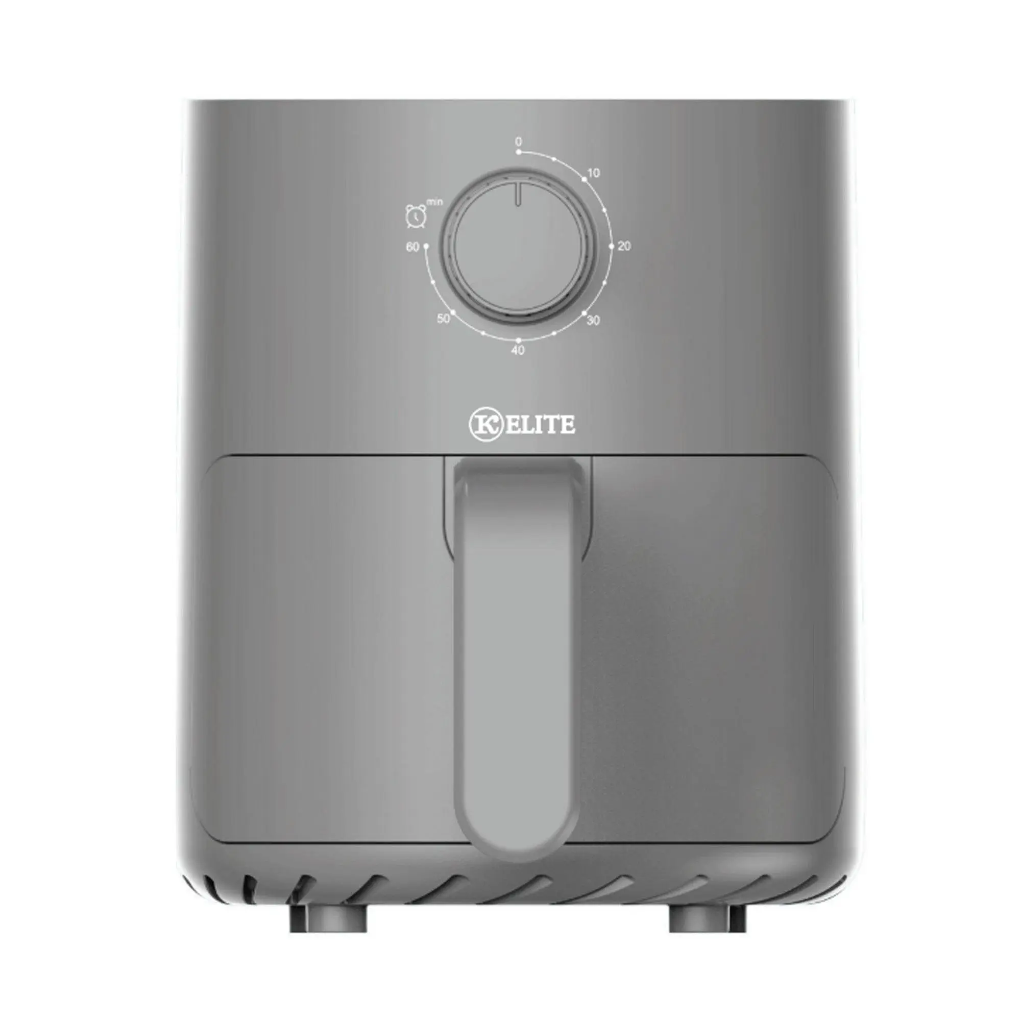 Kitchen Elite 2.2 Qt. Compact Mechanical Air Fryer, Countertop Cooker, Gray