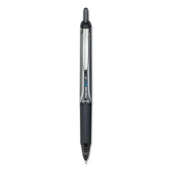 Pilot Precise V7RT Retractable Roller Ball Pen - Black Ink, Fine Point, Skip-Free Writing Tool for Office Stationery Needs, Fine Point Pen, Black Writing Pens & Refills