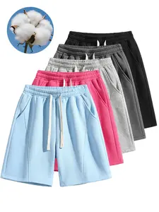 Women Bermuda Shorts 5 Pack Athletic Loose Running Comfy Yoga Shorts with Pockets Summer Minimalist Womenswear Basic Baggy Joggers Bottom