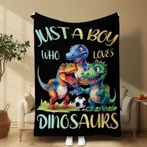 Dragon Flannel Animal Blanket - Ultra-Soft Fine Fibers, Fun Dinosaur Pattern, Multi-Size Throw, Soft Breathable Bed Sofa Blanket, Warm for Home Office Use, Animal Blankets