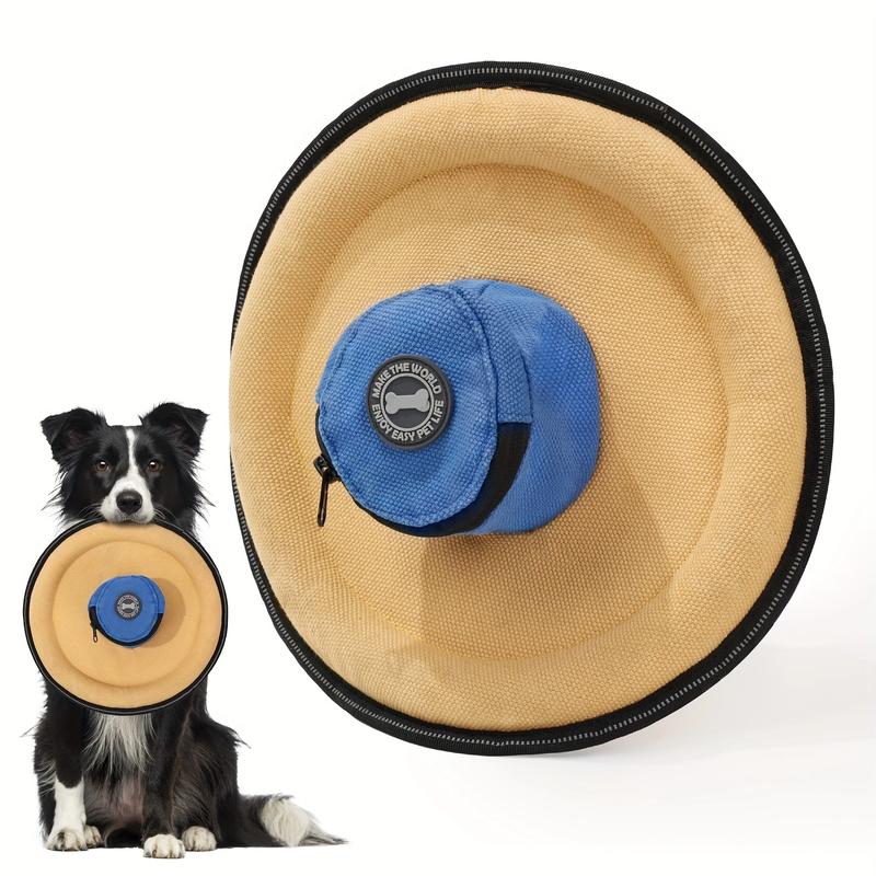 Dog Frisbee Toy With Built-In Treat Pouch, Interactive Fetch Toy, Suitable For Outdoor Exercise And Agility Training, Pet Reward Toy, Ideal For Small, Medium, And large Dogs To Catch And Fetch.