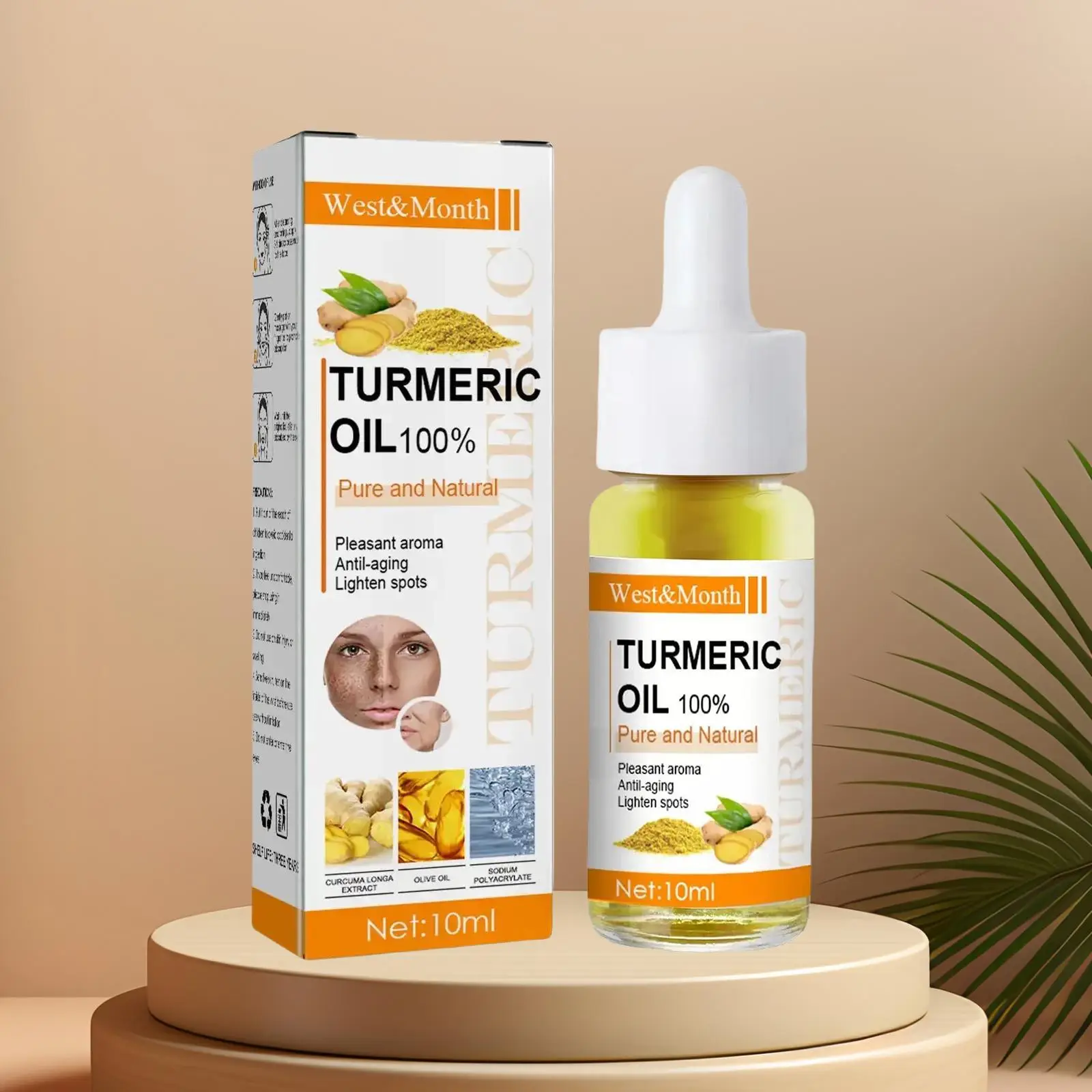 Turmeric Moisturizing Hydrating Facial Skincare Serum, Brightening & Firming Facial Essence, Beauty & Personal Care Product