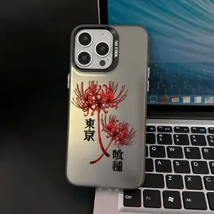 This Phone Case Featuring The Japanese Anime 'Tokyo Ghoul' And 'Higanbana' Is Compatible with Iphone Models 17,16, 15, 14, 13, 12, 11 Pro Max, X, XR, XS Max, 8, And 46 Plus, Offering a Matte Finish And Drop