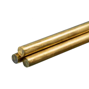 Round Brass Rod: 3/8" OD x 36" Long (3 Pieces)