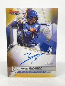 2025 Bowmans Best Yandel Ricardo Auto /50 Gold Refractor #B25-YR