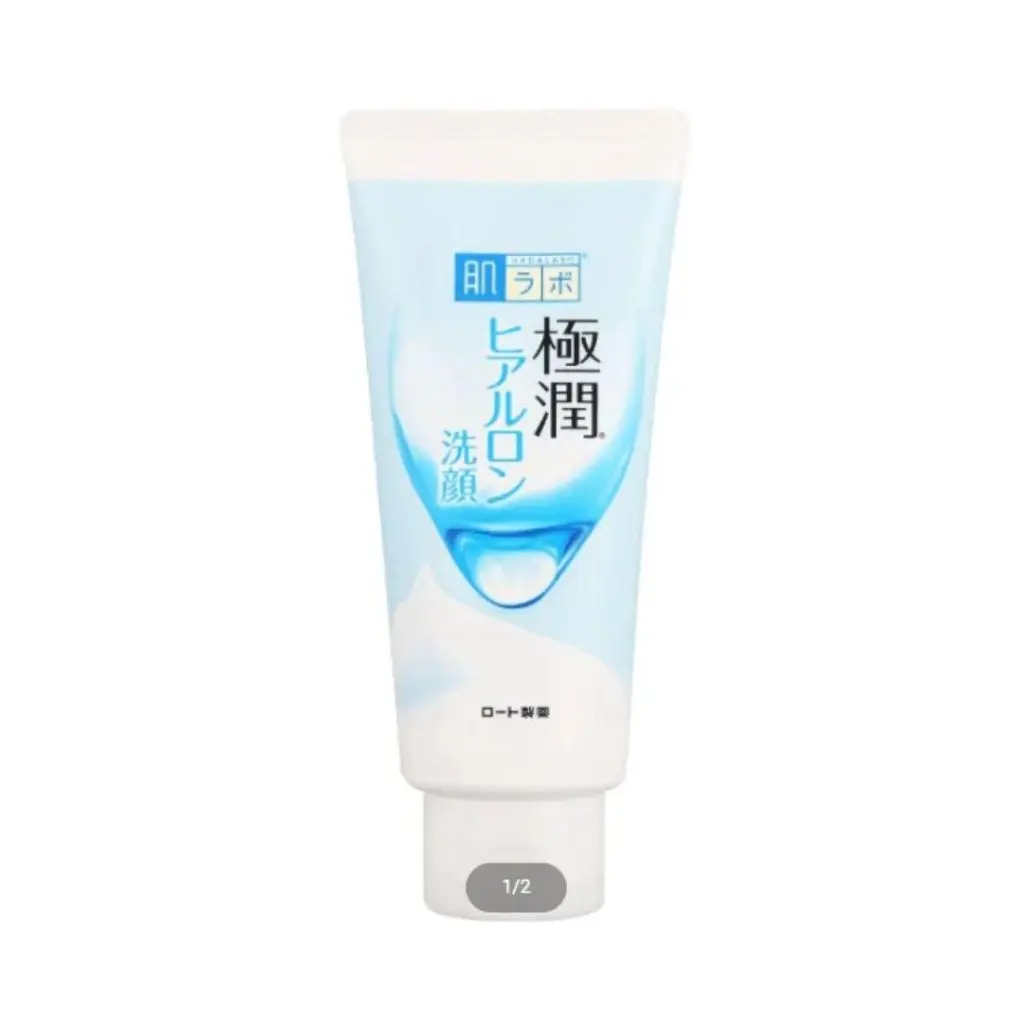 Hydrating Hyaluronic Acid Foaming Cleanser, Gentle Daily Face Wash for Dry to Normal Skin, Unscented, 100g, Moisture, Skin-Friendly