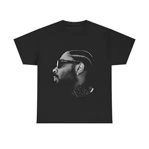 👕Brent Faiyaz Vintage 90s Rap T-Shirt for Men 100% Cotton Graphic Print Loose Fit Crewneck Short Sleeve Casual Street Style Black Day Tee Streetwear Fashion