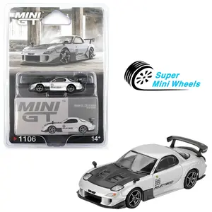 Mini GT 1:64 Mazda RX-7 RE-Amemiya Silver Metallic #1106