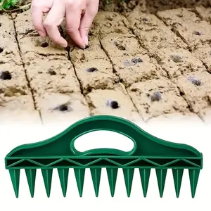Seeding Tool, Soil Drilling Tool, Gardening Seeding Spacing Tool, Suitable for Agricultural Land, Garden Vegetable Planting, Agricultural Hoe