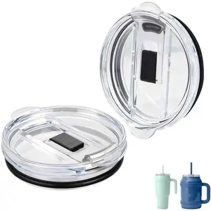 2 Pack Replacement  Compatible with Reduce Tumbler, Lid Replacement for 40oz 50oz, Airtight  Ring for Non-Leak,  Fit without Splash, Tumbler Covers Compatible with Straw