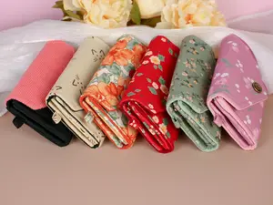 Floral Fabric Wallet, Vintage Envelope Wallet, Card Holder, Handcraft Quilted Wallet, Gift For Her, 100% Handmade