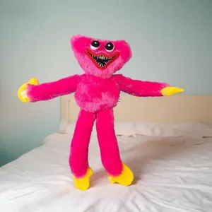 Fluffy Pink Sharp Teeth Monster Stuffed Plushie Collection Gift