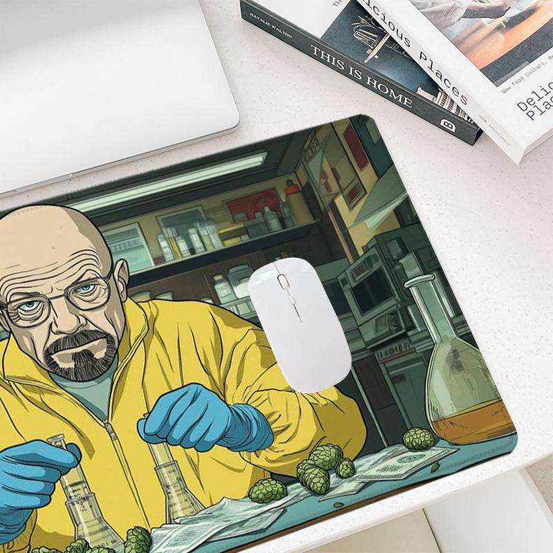 Breaking Bad Character Pattern Mouse Pad, Rectangle Gaming Mouse Pad, Non-Slip Mousepad, Office Desk Keyboard Mouse Mat for Home Office Game Room Desk, Desk Accessories