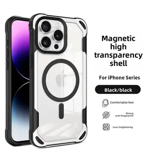 Magnetic Phone Case for iPhone 17 Pro Max 17 Pro 16 Pro Max 16 Pro 15 14 13, Stylish Panda Dual Color, Shockproof Protective Cover, Accessories