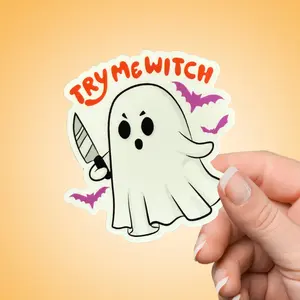 Try Me Witch Sticker