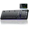 AULA S98 Pro Wireless Mechanical Keyboard with Screen & Knob,2.4GHz/USB-C/BT5.0 Gasket Hot Swappable Creamy Keyboard,Pre-lubed Linear Switches,Side Printed PBT Keycaps,RGB Backlit Gaming Keyboard TikTokShopfalldealsforyou