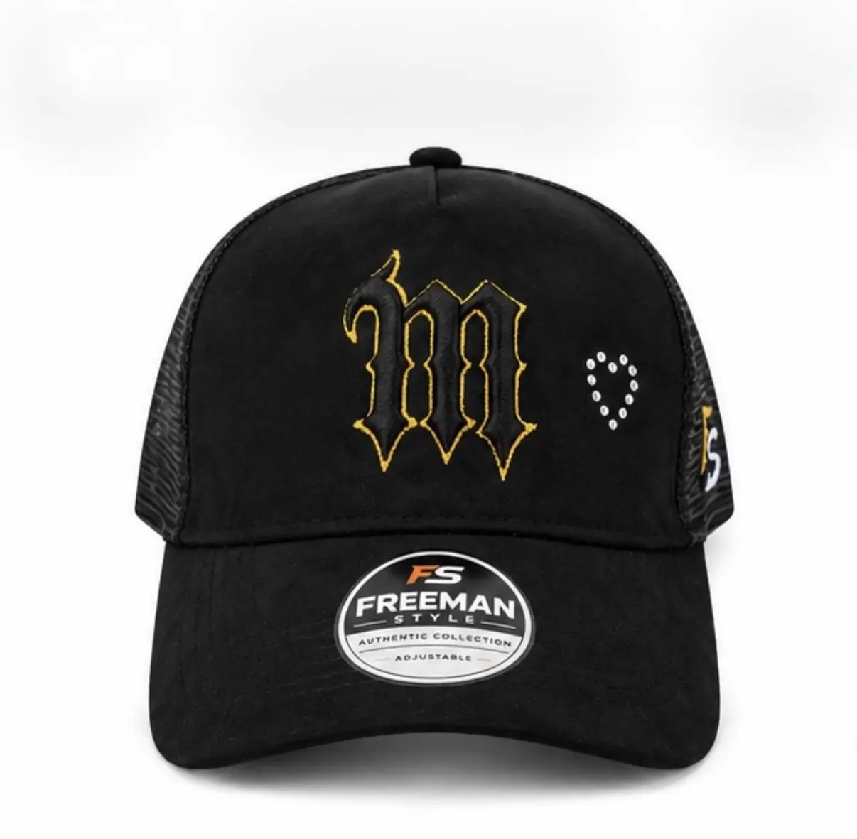 Premium Trucker Cap adjustable Snapback unisex Black cap