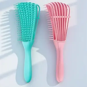 Detangling Scalp Massaging Comb -, Anti-Static, Anti-Hair Loss, Hair Care Tool for Curly/Frizzy/Dyed Hair - Unisex Portable Brush with Safe Rounded Tips, Multi-Use Beauty Comb for All Scenarios, Detangling Hairbrush