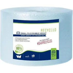 Large roll of 175  of Recycled Small Plus  wrap for packing, moving and shipping for your business essentials.  and made from 90% -consumer materials by