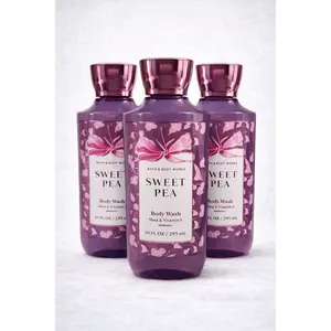 SWEET PEA Bath & Body Works Body Wash 3-Pack - 10 oz Each