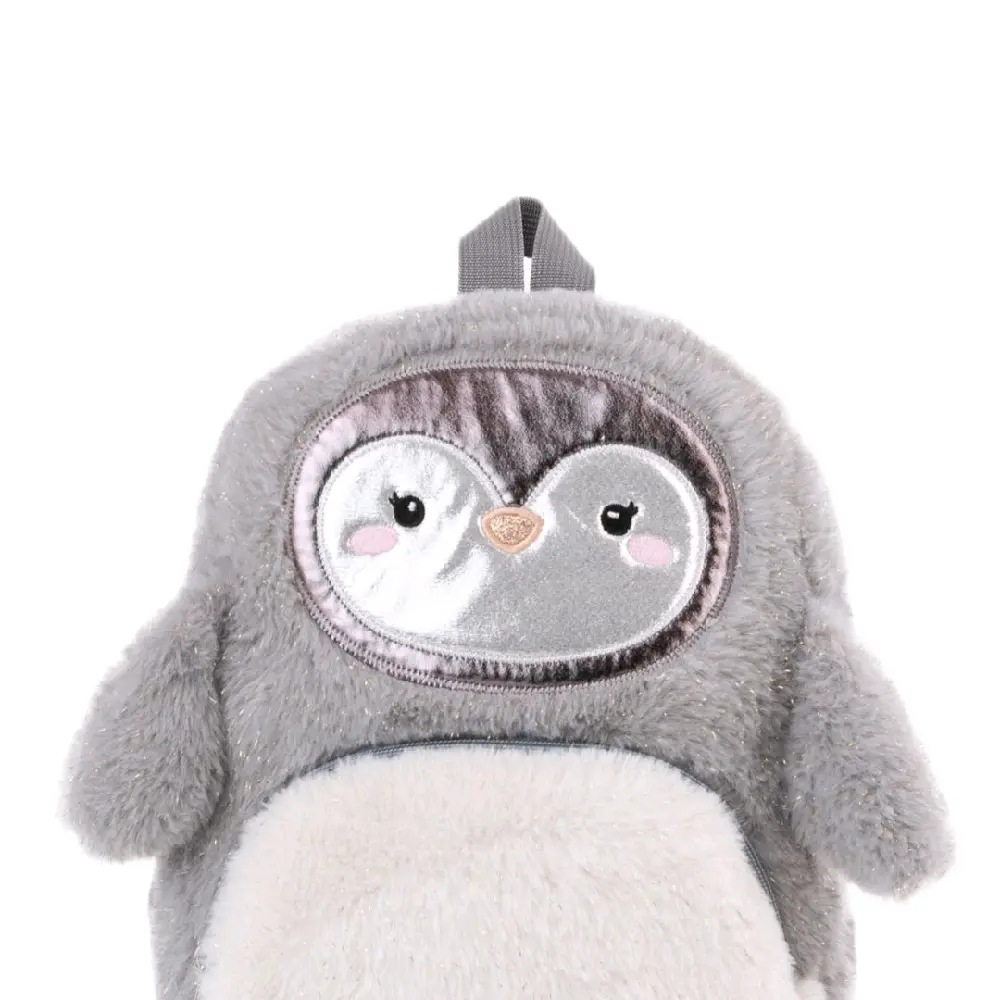 Cute Design Backpack - Soft Faux Fur, Padded Back Straps, Large Front Pockets, Zipper Closure, Machine Washable, Suitable for any age