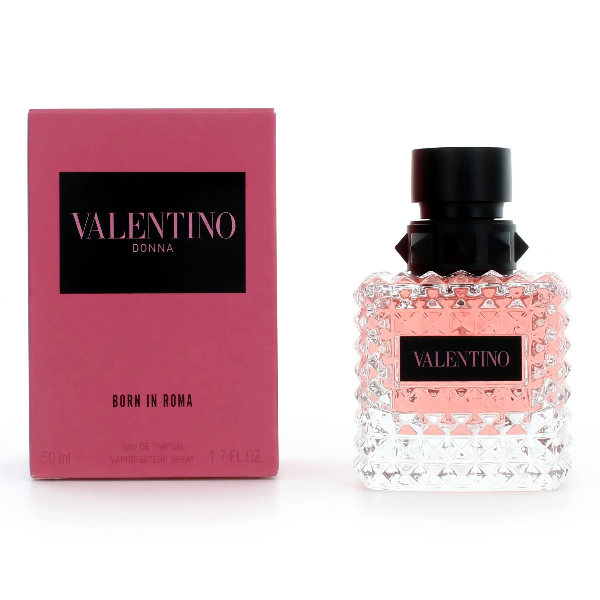 Valentino Donna Born In Roma Eau de Parfum for Women, Jasmine Blend & Bourbon Vanilla Scent, 1.7 oz Spray, Spray Bottle, Female Wear