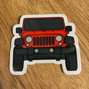 Red Jeep Sticker