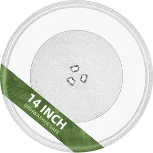 14" Microwave Glass Plate for  Microwave Plate MJS47373301, MJS47373302, MJS47373303, MJS47373304 Compatible With  Microwave Plate Replacement