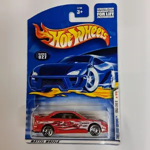 Hot Wheels Honda Civic SI 2001 First Edition Red Collectible Die-Cast Car Model 027 Mattel Wheels Series