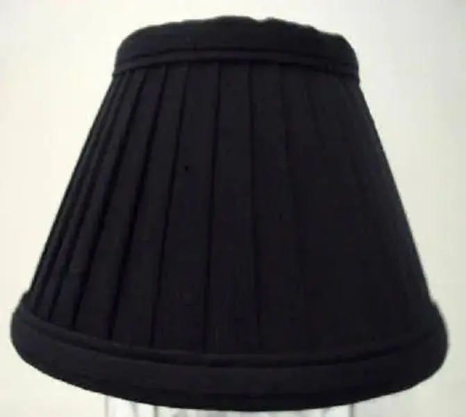Exquisite Black Silk Pleated Chandelier Shades -58612 Exquisite Black Silk Pleated Chandelier Shades -58612