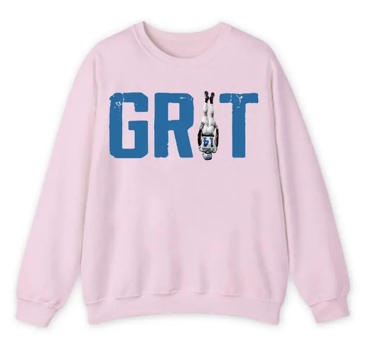 GRIT Amon-Ra St Brown #Detroit Football Crewneck, Game #Day Shirt, Vintage Football Tee, Fan Apparel Gift for Men Women Sweatshirt, #Hoodie, Comfort Colors