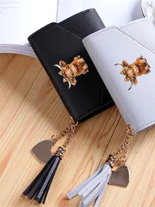 Scottish Highland Cow Pattern Card Bag, Multi functional Thick Wallet, Highland Cow Multi functional Key Bag, Business Card, Bank Card, ID Card, Bus Card Storage