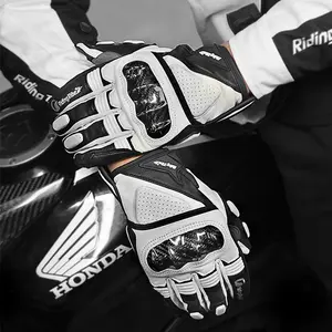 Lightweight Full-Finger Cycling Gloves for Summer, Breathable, Sweat-Wicking, Anti-Slip and Shock-Absorbing, Protective Accessories for Motorcycles & Outdoor Use