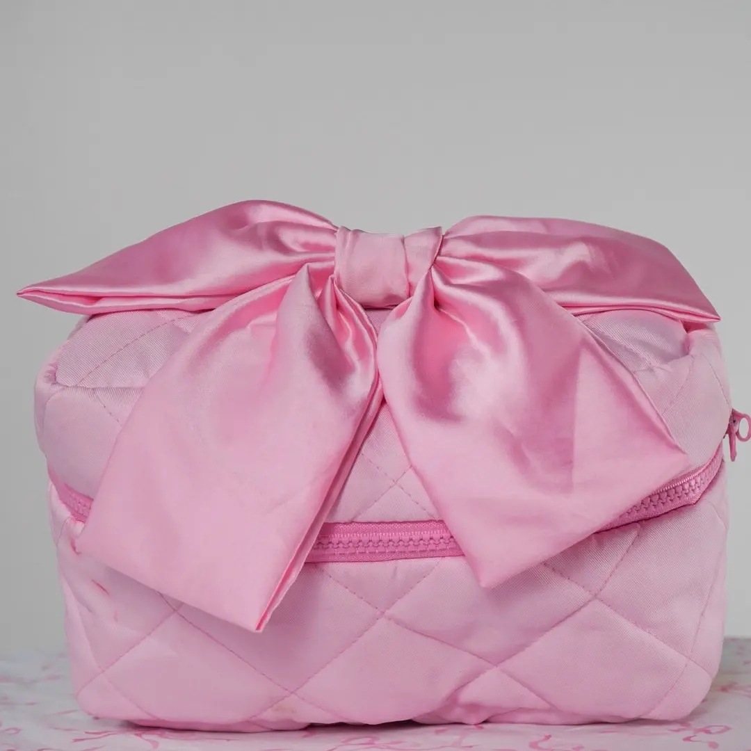 Bow Makeup Bag for Women - Perfect for Travel vanity case