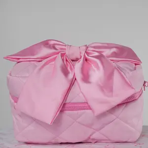 Bow Makeup Bag for Women - Perfect for Travel vanity case