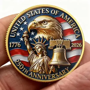 Personalized USA 250th Anniversary Commemorative Coin, America Merchandise 250 Collectible