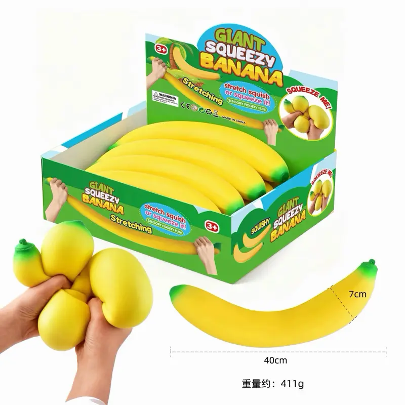 Jumbo Banana Stretchy Stress Releif