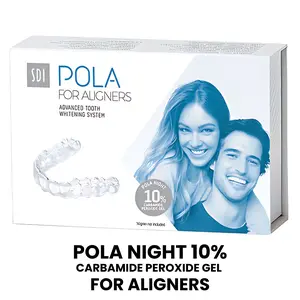 Pola Night 10% Carbamide Peroxide for Aligners, 4 x 1.3g Tooth Whitening Syringes Perfectly Formulated For Use with Orthodontic Aligner Trays