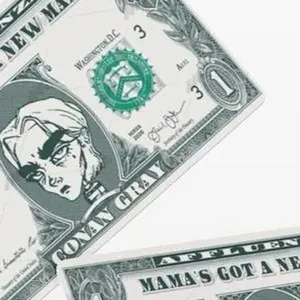 Ko-nan Afluenzan Bill Themed Stickers. The Ultimate Rectangle Sticker for Anywhere & Anything | Waterproof Vinyl | Clean Minimal Tech Aesthetic | Perfect for Laptops, Phones & Everyday Use