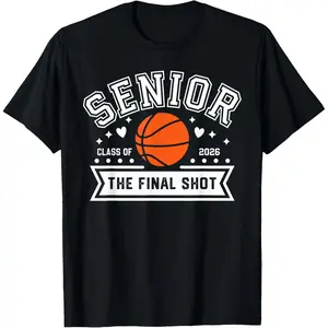 Senior Basketball Class of 2026 Crew Basketball Senior Night T-Shirt