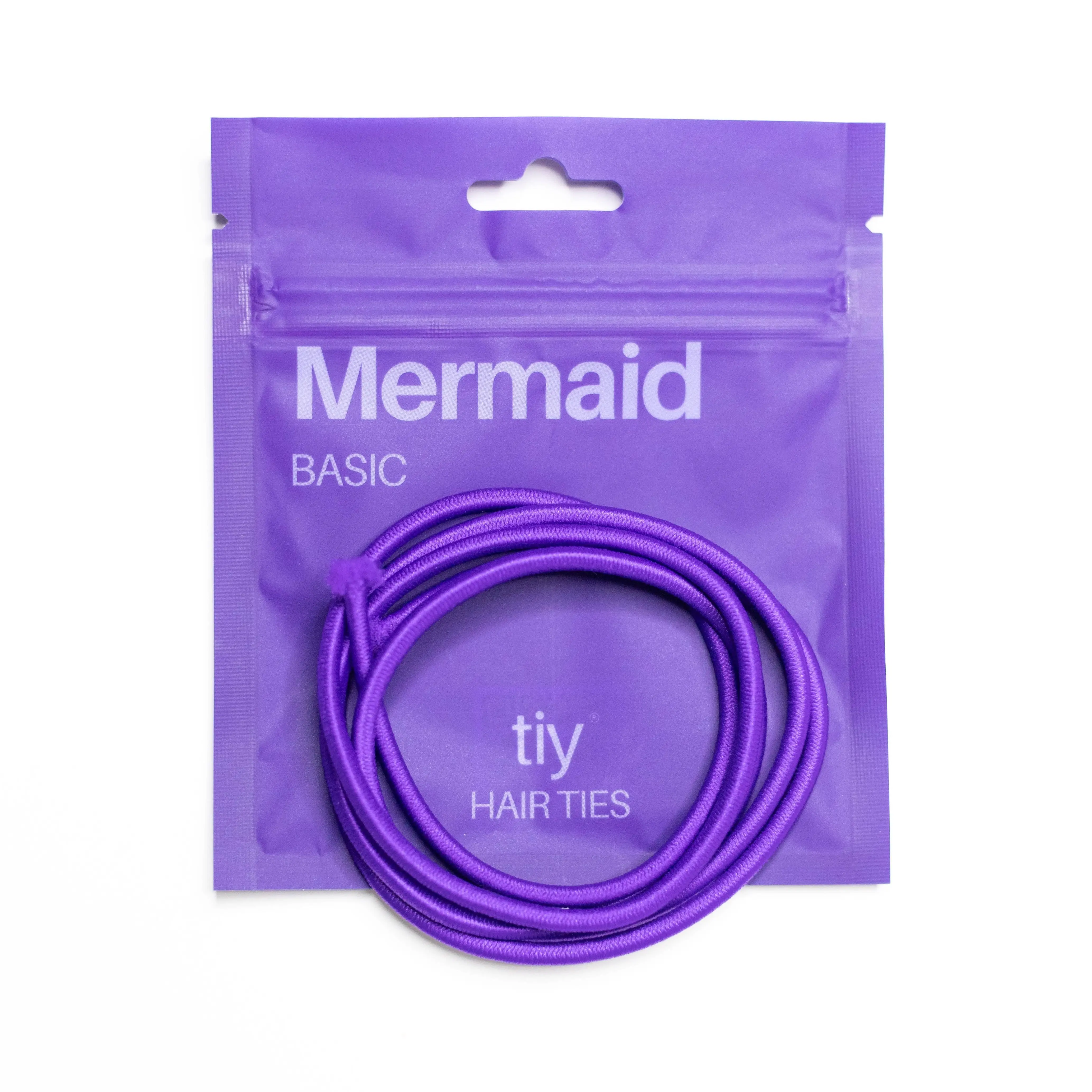 TIY Mermaid Basic Hair Tie - 34 Inches Purple Customizable Hair Tie for Any Hair Type - 13x Stronger & 2x Stretchier Than Regular Hair Ties