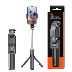 Extendable Cell Phone Selfie Stick, Smartphone Tripod Stand With Wireless Remote For IPhone/Samsung/Android Smartphones