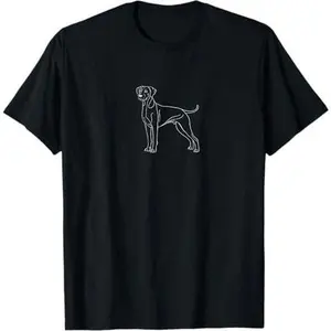Rhodesian Ridgeback Dog - Minimalist Dog Breed Lover T-Shirt