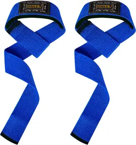 DALLX Lifting Wrist Straps for Weightlifting Powerlifting Deadlifts & Strenght Training - Padded Neoprene with 18 inches for Men and Women - Pair