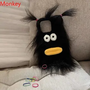 Warm Fur Funny Doll High Quality Phone Cases Soft Protective Cover For iPhone 17 Air 17promax 16 Plus 15 14 13 12 11 X XS XR 16E