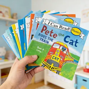 English Language Learning Set, I can read pete the cat Natural Reading Aid, Short Long Vowel & Basic Grammar Practice, Educational Toys for Kids